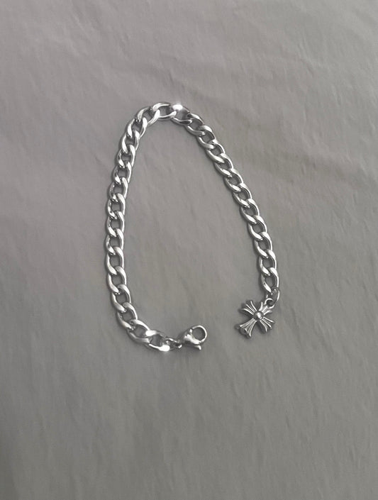 The Silver Cross Bracelet - Caelis Cole
